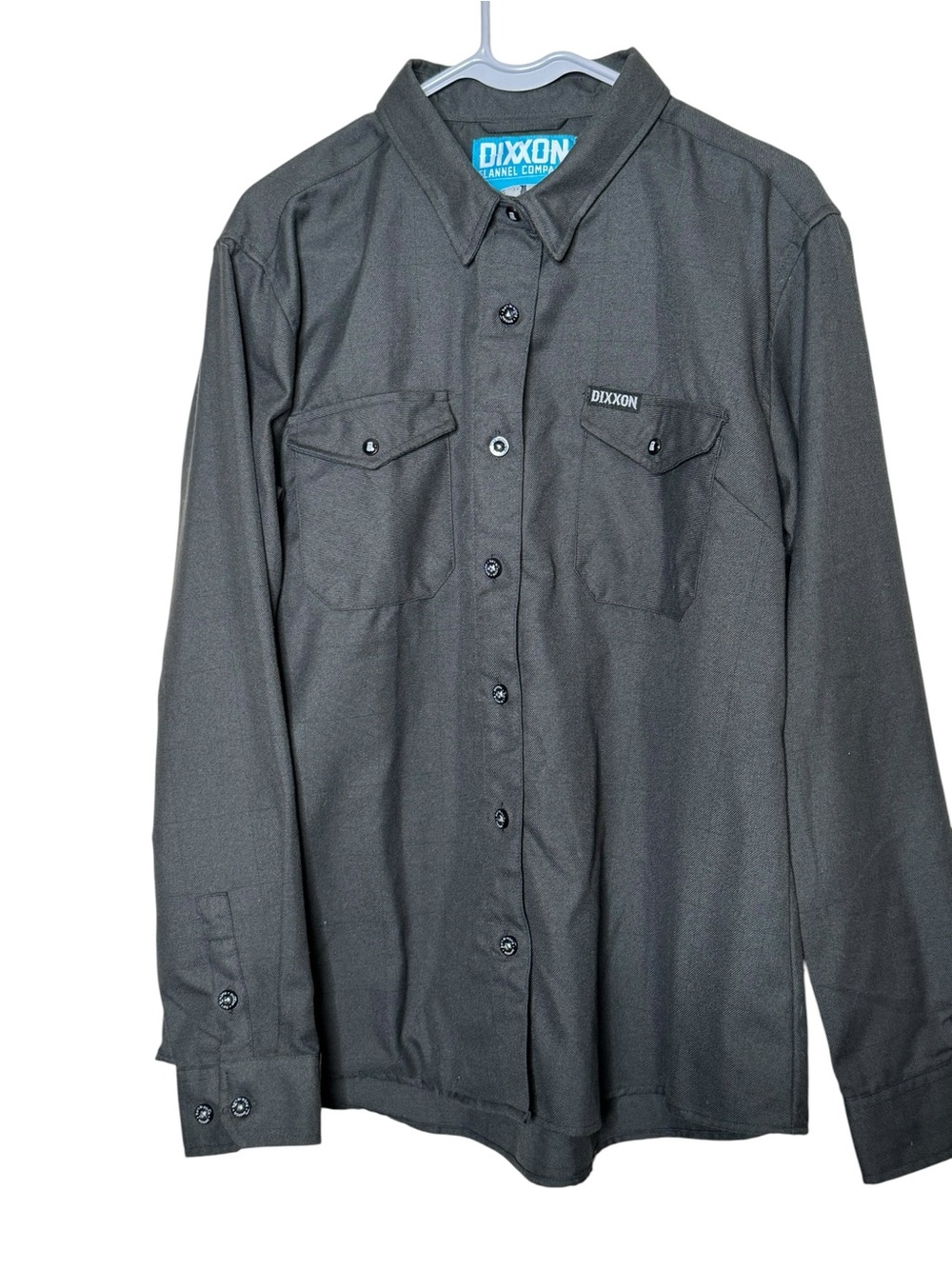 Dixxon Men’s Workforce Long Sleeve Button-Up Shirt Charcoal Size XL The Ned